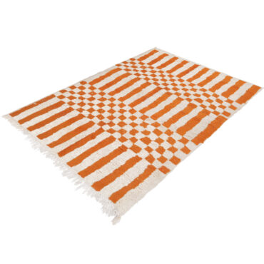 Moroccan Beni Ourain Rug Orange