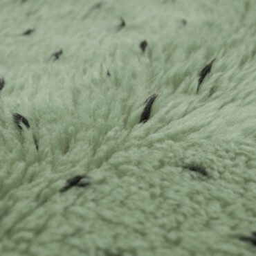 Moroccan Sage Green Rug With Black Dots