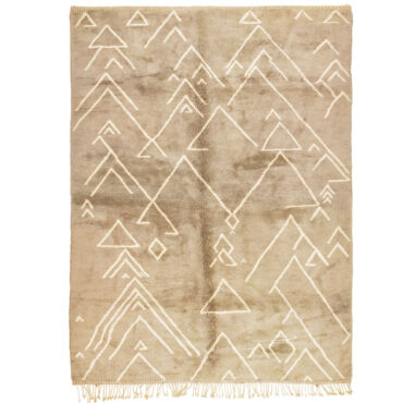 Soft Moroccan Beni Mrirt Rug Beige And Cream