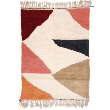 Unique Moroccan Beni Ourain Rug