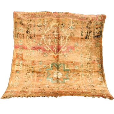 Berber Vintage Moroccan Rug With Boho Tribal Style Peach