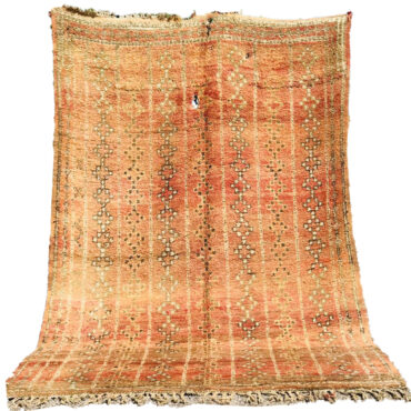 Faded Vintage Moroccan Handmade Wool Rug