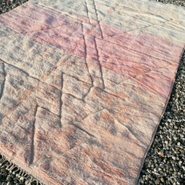 Pink Soft Moroccan Wool Rug 8’x10′