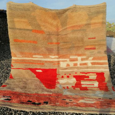 Vintage Inspired Moroccan Wool Rug 8’x10′