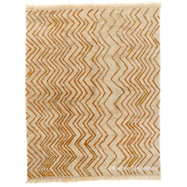 Moroccan Beni Ourain Rug Chevron Pattern –