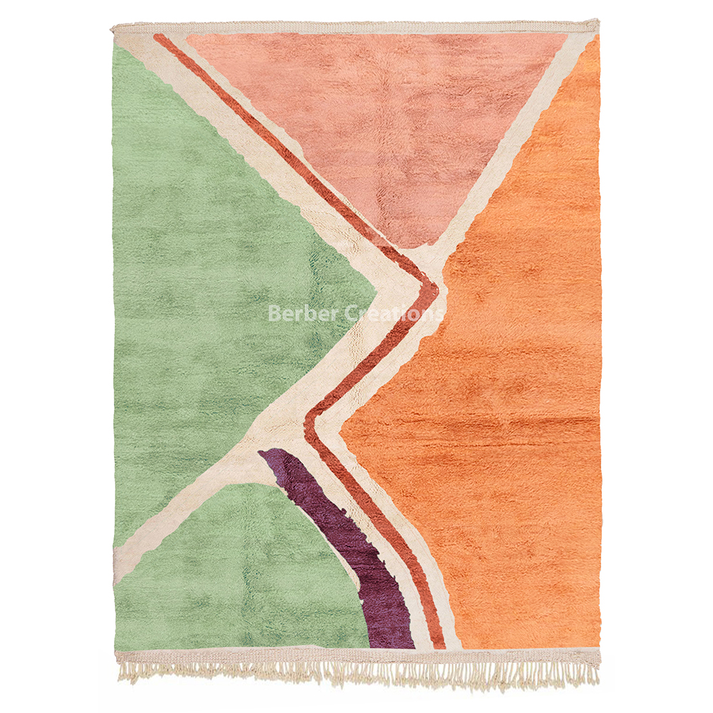 moroccan beni rug artistic style salt pond