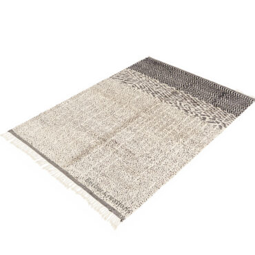 Moroccan Wool Rug Black Dots