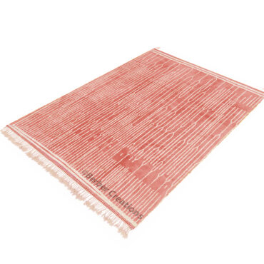 Striped Pink Moroccan Beni Rug