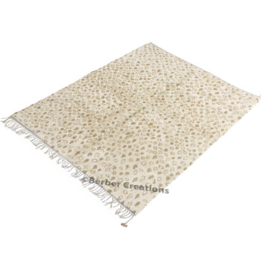 Moroccan Beni Wool Rug Leopard Pattern