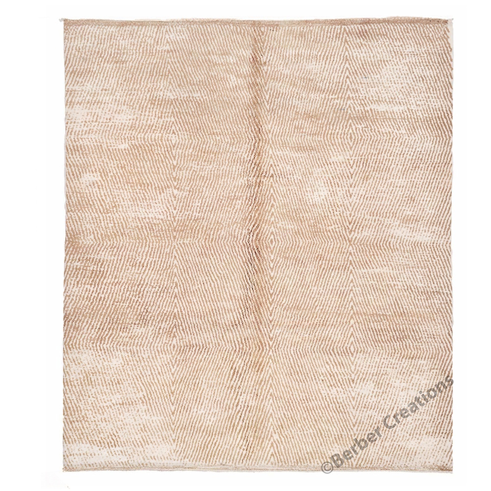 moroccan beni wool rug striped diamond beige and white