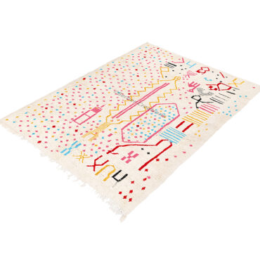 Moroccan Colorful Azilal Berber Wool Rug