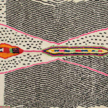 Colorful Moroccan Azilal Wool Rug – Bohemian Style