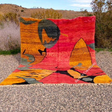 Moroccan Abstract Rug Beni Mrirt 10’x12.7′