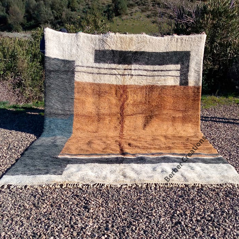 modern large moroccan wool rug