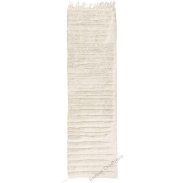 Moroccan Runner Wool Rug White RR0001