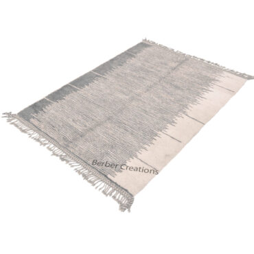 Moroccan Handwoven Beni Rug Gray