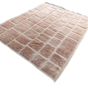 Soft Beige Moroccan Beni Ourain rug 8’x10′
