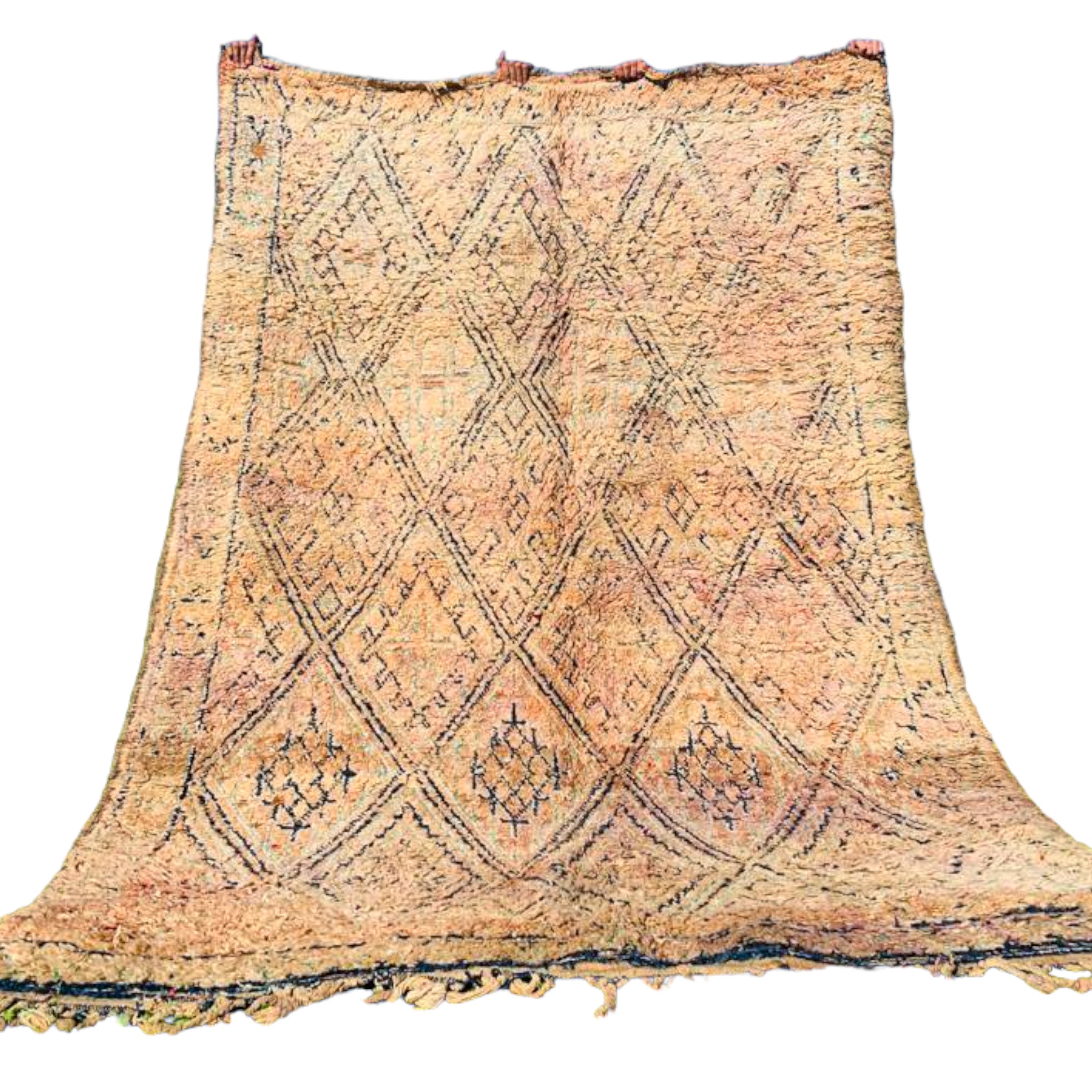 moroccan vintage berber rug diamond pattern 5.9x 8.5 feet