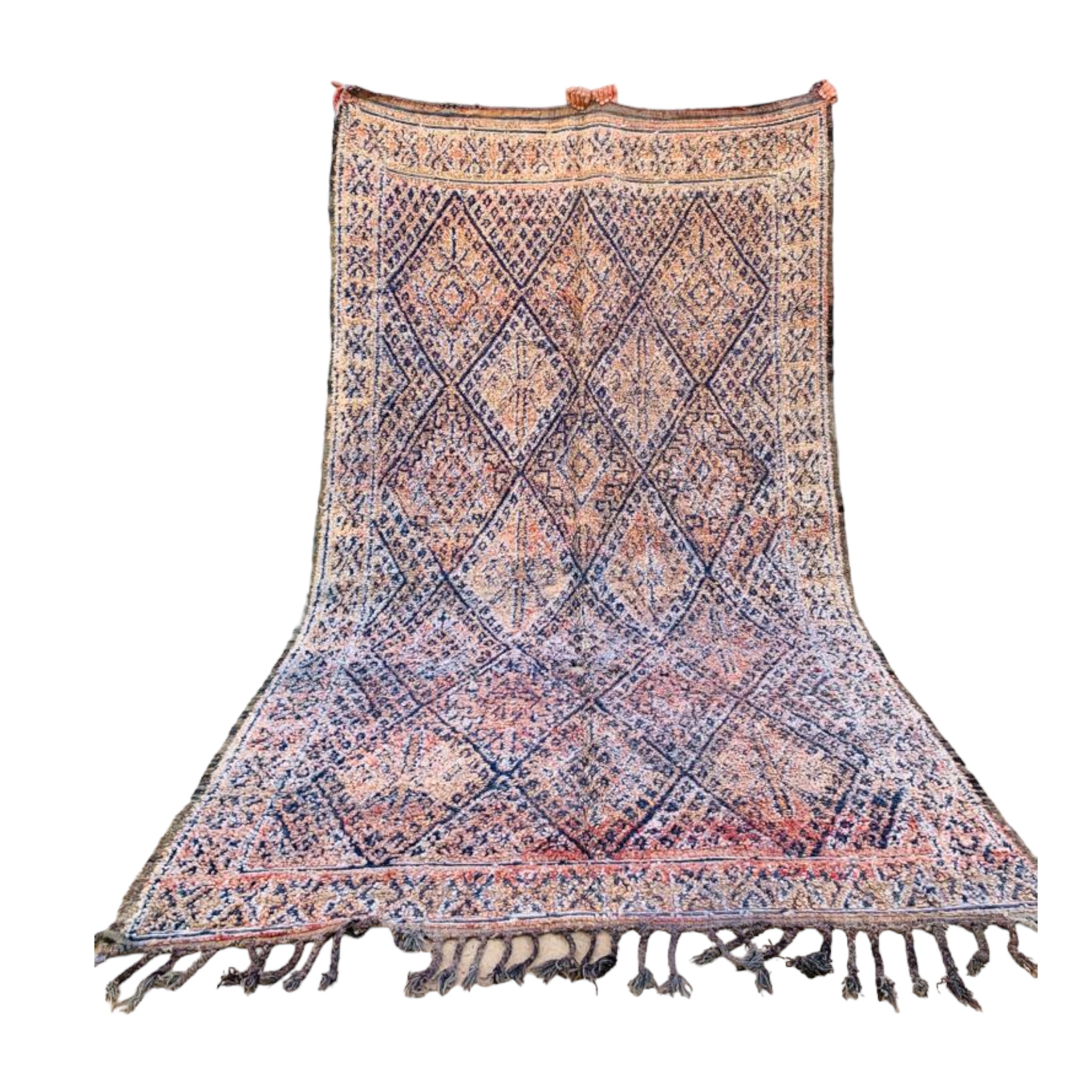 moroccan vintage tribal rug 6.5x10