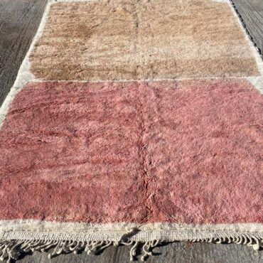 Soft Moroccan Wool Rug Pink And Peach