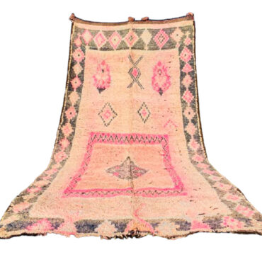 Unique and Timeless Vintage Moroccan Rug Pink 5.8×11.8 ft