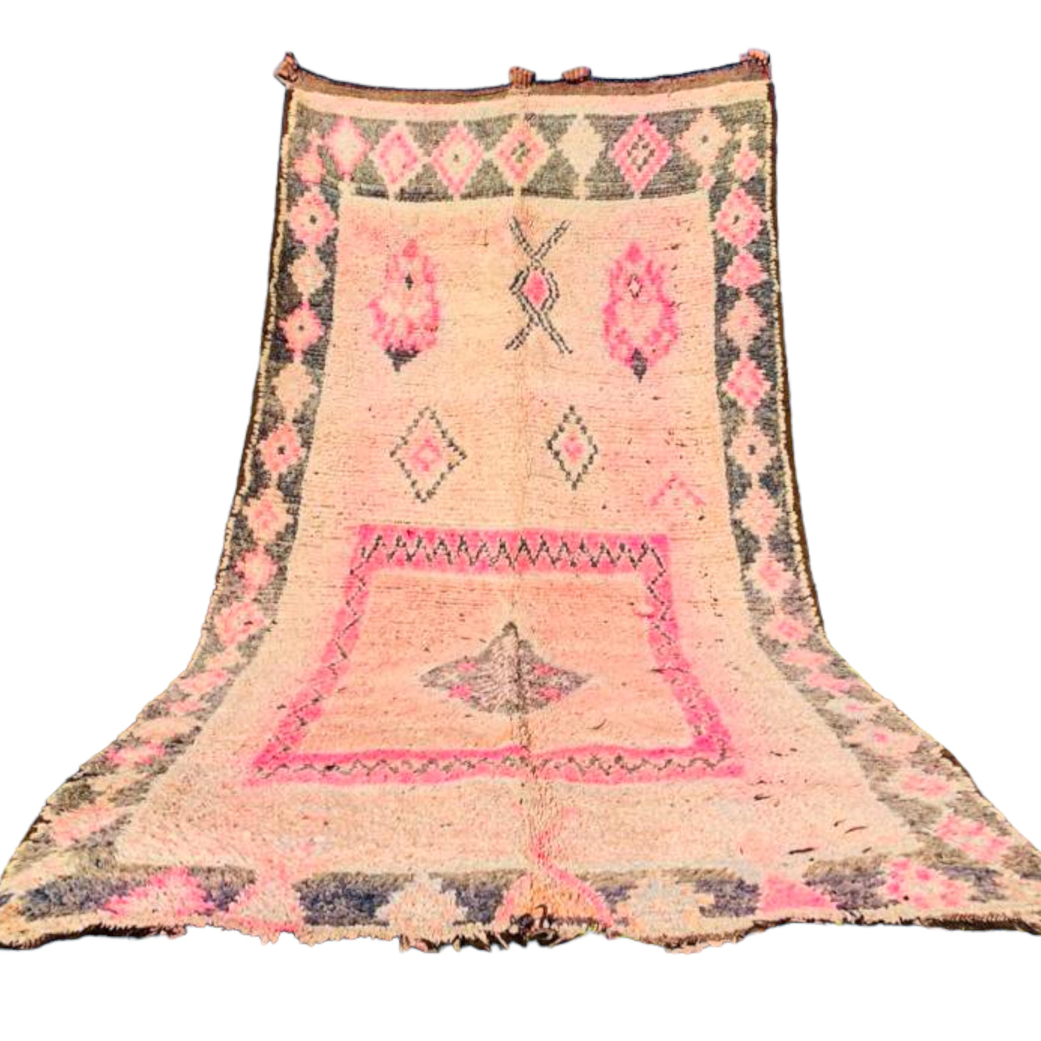 unique and timeless vintage moroccan rug pink