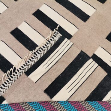 Flatweave Moroccan Kilim Rug Beige KR00020