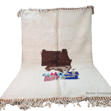 Shag Beni Ourain Moroccan Rug  6.5′ x 9.8′