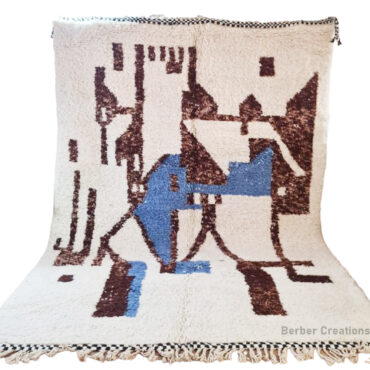 Shag Moroccan Berber Wool Rug 6.5′ x 9.8′