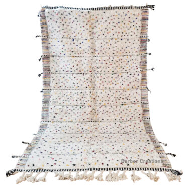 Shag Moroccan Berber Rug Colorful Dots 4.9’x 8.2′ – FENAL