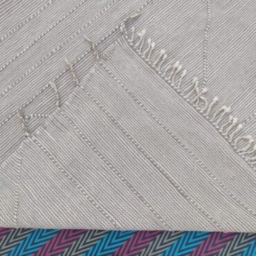 Beige Kilim Flat Weave Moroccan Rug 6.7′ x 9.3′