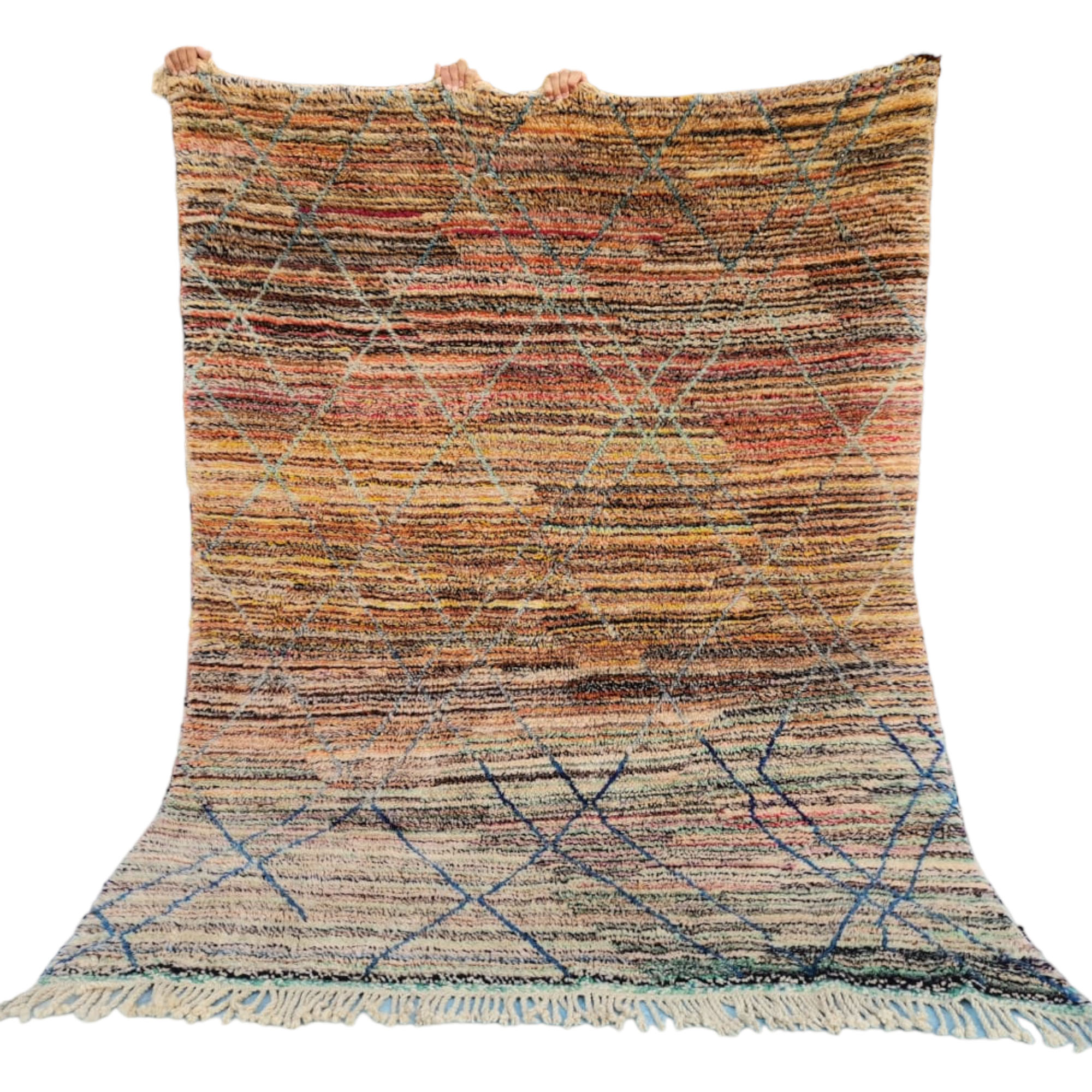 colorful moroccan berber wool rug