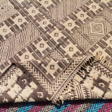 Flatweave Moroccan Zanafi Rug Beige KR00019