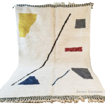 Shag Moroccan  Berber Rug  6.5’x 9.8′ – IBTISAM