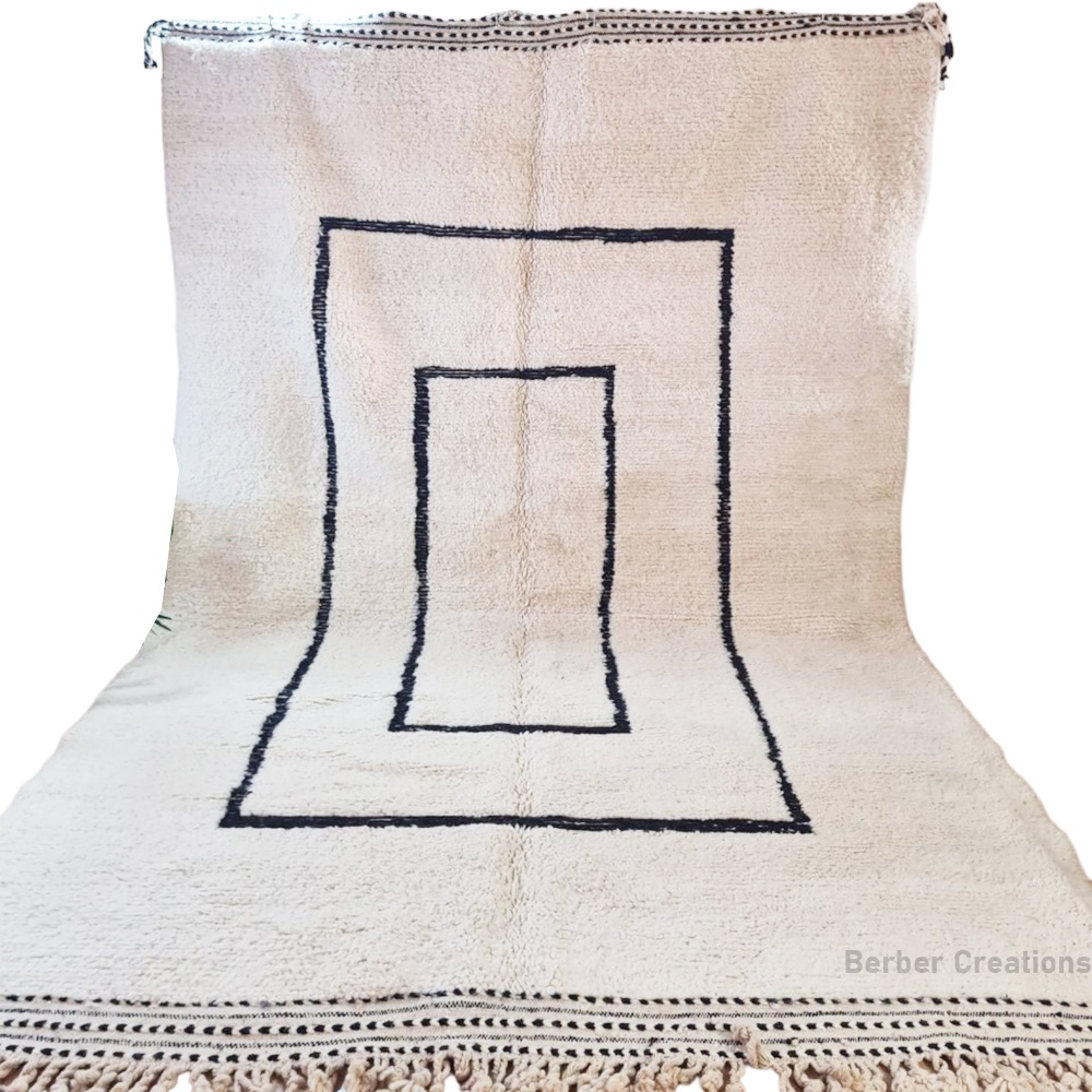 shag moroccan beni ourain wool rug