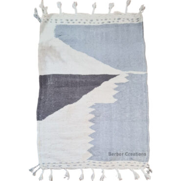 Small Berber Kilim Rug Gray  3.2’x4.9′ – ZUMENA