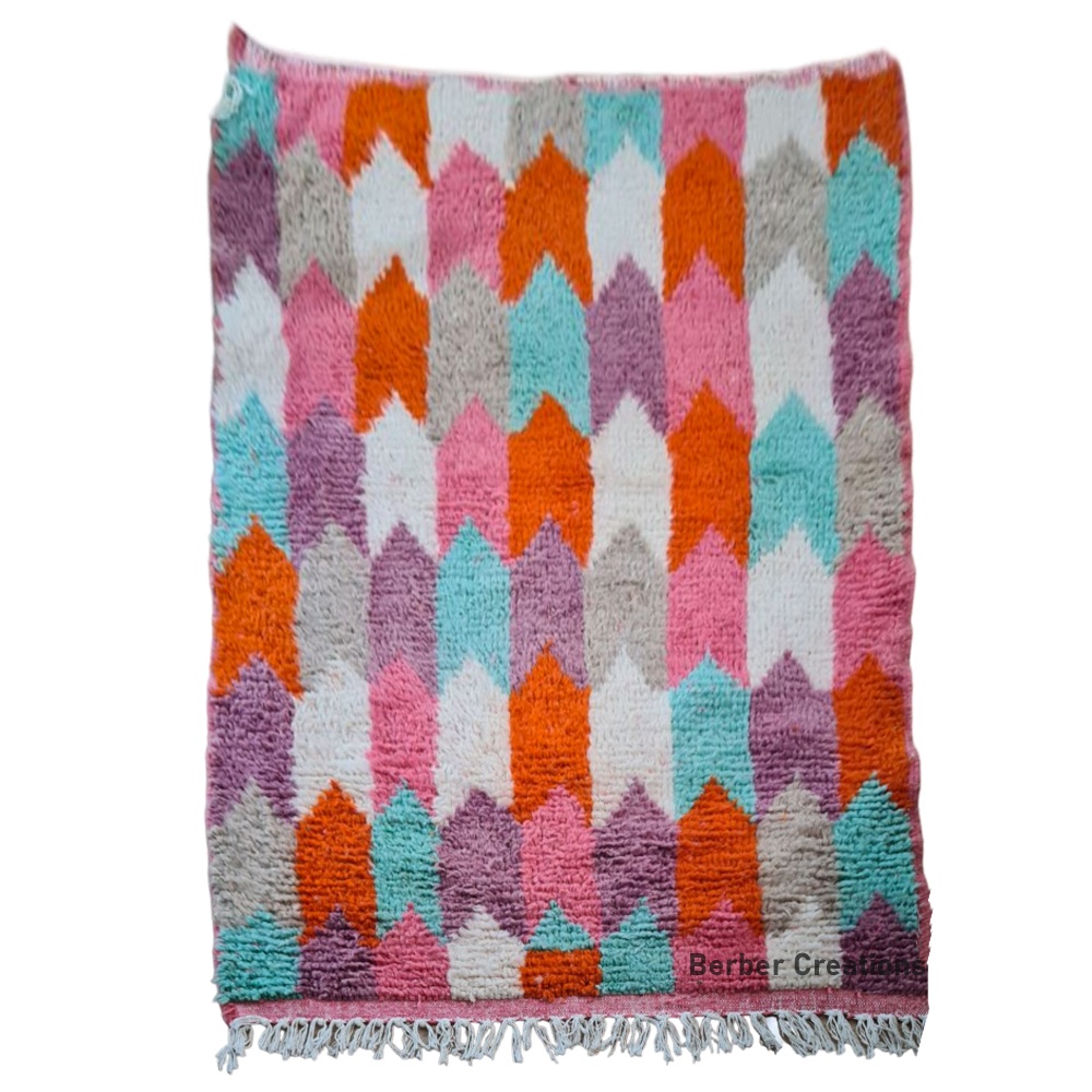 small colorful moroccan wool rug