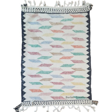 Small Berber Kilim Rug Colorful 3.2’x4.9′ – HYRA
