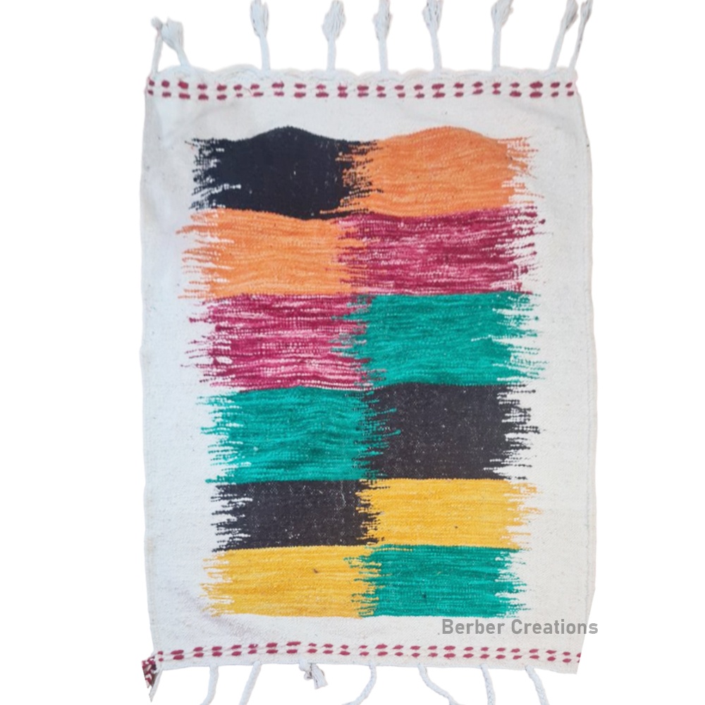 small kilim handmade wool rug colorful