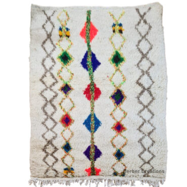 Shag Moroccan  Azilal Berber Rug  3.2’x 4.9′ – LINA