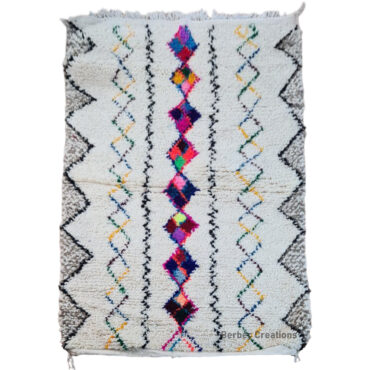 Shag Moroccan  Azilal Berber Rug  3.2’x 4.9′ – NASIRA