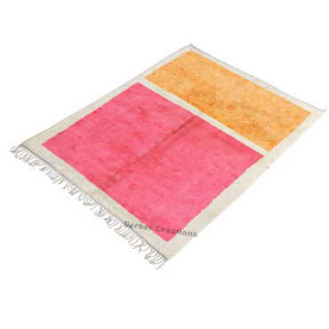 Modern Moroccan Rug Pink and Orange – ADALET