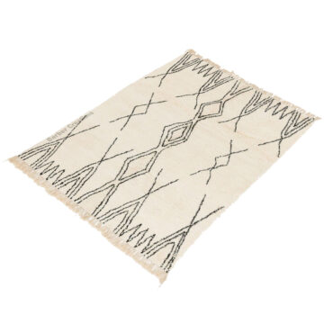 Beni Ourain Wool Rug Black and White – LILIA