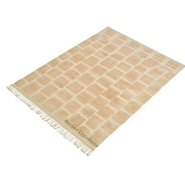 Moroccan Textured Wool Rug Beige – AISHA