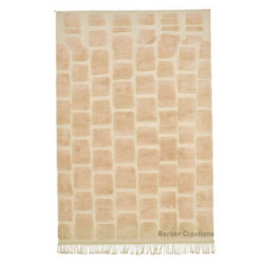 Moroccan Textured Wool Rug Beige – AISHA