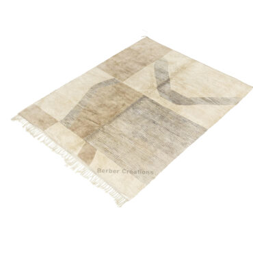 Neutral Moroccan Beni Mrirt Rug – MARIAM