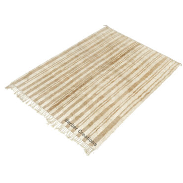 Striped Beige Moroccan Beni Rug – SARA