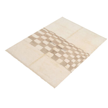 Checkered Moroccan Beni Ourain Rug Beige – YARA