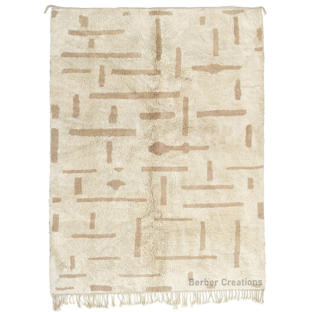 moroccan beni rug beige and cream