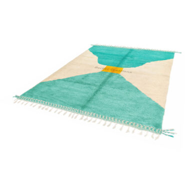 Moroccan Berber Beni Ourain Rug Turquoise – ALIYAH